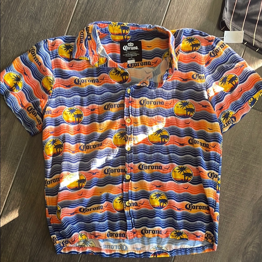 Corona Kids Tropical Print Shirt - Multicolor